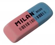 Ластик MILAN 8020, 63х24х9мм, комбинированный